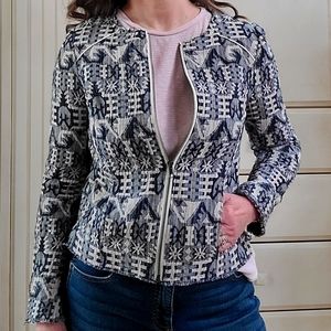 Anthropologie Hei Hei Casual Zip Up Jacket